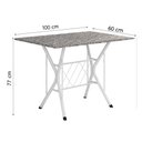 Ver imagem 4 de Conjunto De Mesa Itália New Com 4 Cadeiras 1,00m Artefamol