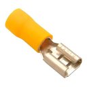 Ver imagem 4 de 1000 X Terminal Fêmea Faston Pré-isolado 4mm a 6mm Amarelo