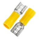 Ver imagem 2 de 1000 X Terminal Fêmea Faston Pré-isolado 4mm a 6mm Amarelo