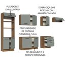 Ver imagem 5 de Armário de Cozinha Completa 330cm Rustic Cinza Agata Madesa 01