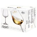 Ver imagem 4 de Jogo De 6 Taças De Vidro 390Ml Para Vinho Tori - Branco