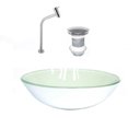 Ver imagem 2 de Kit Cuba Vidro Redonda 35cm Torneira + Válvula