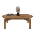 Ver imagem 3 de Mesa de Centro com Tampo Oval e Pés em Madeira Maciça Lizz Oblonga 100% MDF