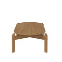 Ver mais imagens de Mesa de Centro com Tampo Oval e Pés em Madeira Maciça Lizz Oblonga 100% MDF