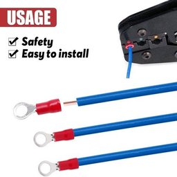 1500un Kit Terminal Olhal Argola Pré Isolado 0,5mm A 6mm - 4