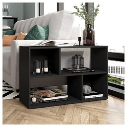 Estante Livreiro Multiuso Nicho Versátil Preto Caemmun - 4