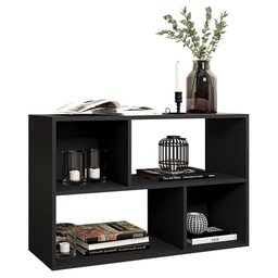 Estante Livreiro Multiuso Nicho Versátil Preto Caemmun - 1