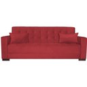 Ver imagem 3 de Sofá Cama 3 Lugares Jobim Suede Vermelho