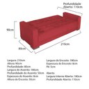 Ver imagem 7 de Sofá Cama 3 Lugares Jobim Suede Vermelho