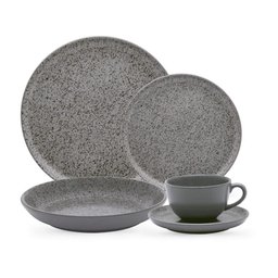 Jogo de Jantar 20 Peças Ryo Chá Flat Gray Oxford - 1
