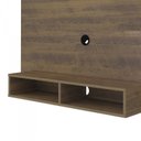 Ver imagem 4 de Sala de Estar Completa com Painel para TV até 42 pol com Mesa de Centro e Mesa Lateral Delta Oval Marrom 100% MDF