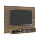 Ver imagem 5 de Sala de Estar Completa com Painel para TV até 42 pol com Mesa de Centro e Mesa Lateral Delta Oval Marrom 100% MDF