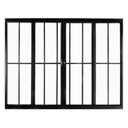 Ver imagem 1 de Janela de alumínio 04 folhas com grade preto - 100x100