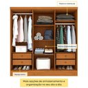Ver imagem 7 de Guarda-Roupa Casal com 6 Portas e 4 Gavetas 180cm Multimóveis CR35483 Cinamomo/Off White
