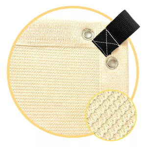 Tela Decorativa Sombrite 90% Bege 4x3 Bainha e Ilhós