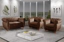 Ver imagem 7 de Conjunto Realeza Sofá com Poltronas Chesterfield Decoração Sala Recepção - Veludo Marrom