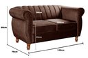 Ver imagem 5 de Conjunto Realeza Sofá com Poltronas Chesterfield Decoração Sala Recepção - Veludo Marrom