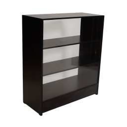 Balcão Expositor com Vidro e Mdf - 2 Módulos Vitrine Lojas e Comércios Preto - Suprema Móveis - 2