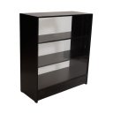 Ver imagem 2 de Balcão Expositor com Vidro e Mdf - 2 Módulos Vitrine Lojas e Comércios Preto - Suprema Móveis