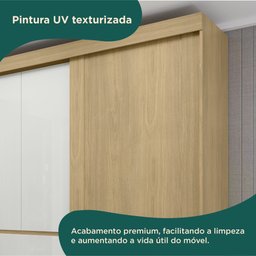 Guarda-roupa Casal Bagda 3 Portas 3 Gavetas - 4