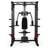 Multi Estação de Musculação Crossover Preta e Vermelha - 3