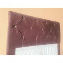 Ver imagem 2 de Cabeceira Pâmela Cama Box Estofada Capitone Élpis Móveis Suede Preto 195cm