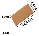 Ver imagem 4 de Base Mdf 6,5 Cm X 14,5 Cm X 10mm Kit com 10 Unidades