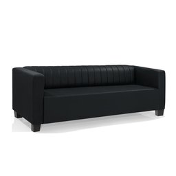 Sofá 3 Lugares Diamante 196cm Redenobre Cor:preto; - 3