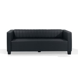Sofá 3 Lugares Diamante 196cm Redenobre Cor:preto; - 1