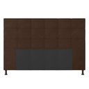 Ver imagem 4 de Cabeceira Casal Queen Cama Box 160cm para Quarto Stambul Suede Marrom M11 - D’Rossi