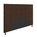 Ver imagem 2 de Cabeceira Casal Queen Cama Box 160cm para Quarto Stambul Suede Marrom M11 - D’Rossi