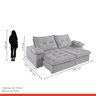 Sofá Retrátil e Reclinável Modulado 290cm Chile  - 8