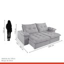 Ver mais imagens de Sofá Retrátil e Reclinável Modulado 290cm Chile