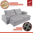 Ver imagem 4 de Sofá Retrátil e Reclinável Modulado 290cm Chile