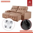 Ver imagem 7 de Sofá Retrátil e Reclinável Modulado 230cm Grécia 