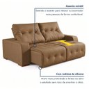 Ver imagem 4 de Sofá Retrátil e Reclinável Modulado 250cm Grécia