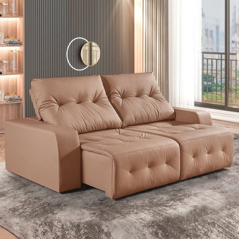 Sofá Retrátil e Reclinável Modulado 290cm Grécia