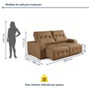 Ver mais imagens de Sofá Retrátil e Reclinável Modulado 290cm Grécia