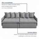 Ver imagem 3 de Sofá Retrátil e Reclinável Modulado 194cm Pés em Madeira Maciça Portugal