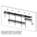 Ver imagem 2 de Roupeiro aramado quarto pequeno closet feminino solteiro 4,00 PT