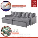 Ver imagem 6 de Sofá Retrátil e Reclinável Modulado 214cm Pés em Madeira Maciça Portugal 