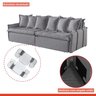 Sofá Retrátil e Reclinável Modulado 214cm Pés em Madeira Maciça Portugal  - 7