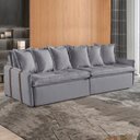 Ver imagem 1 de Sofá Retrátil e Reclinável Modulado 214cm Pés em Madeira Maciça Portugal 