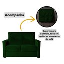Ver imagem 3 de Sofá 2 Lugares Pequeno Alice e Porta Controle Herreiro Cores Cor:verde