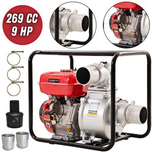 Motobomba Kawashima Autoescorvante GW400A 4T 269cc 9HP À Gasolina 33MCA Com Saída de 4 Pol