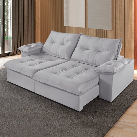 Sofá Retrátil e Reclinável Modulado 230cm Chile