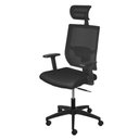 Ver imagem 1 de Cadeira Escritório Giratória Nr-17 Presidente Atenas Or Design Tela Mesh Preto Base Rodizio Nylon