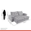 Ver imagem 4 de Sofá Retrátil e Reclinável Modulado 250cm Chile