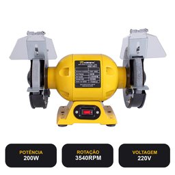 Moto Esmeril 6 Pol 200w 220v 2.950rpm Hw2401 Hawk - 4