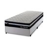 Conjunto Cama Box Solteirão c/ Molas Ensacadas Durham Branco 96x203x60 - 3